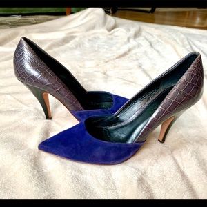 Elie Tahari Leather Colorblock Pumps